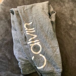 Calvin Klein sweatpants.